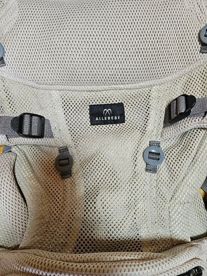AILEBEBE 抱っこ紐 グレー メッシュ