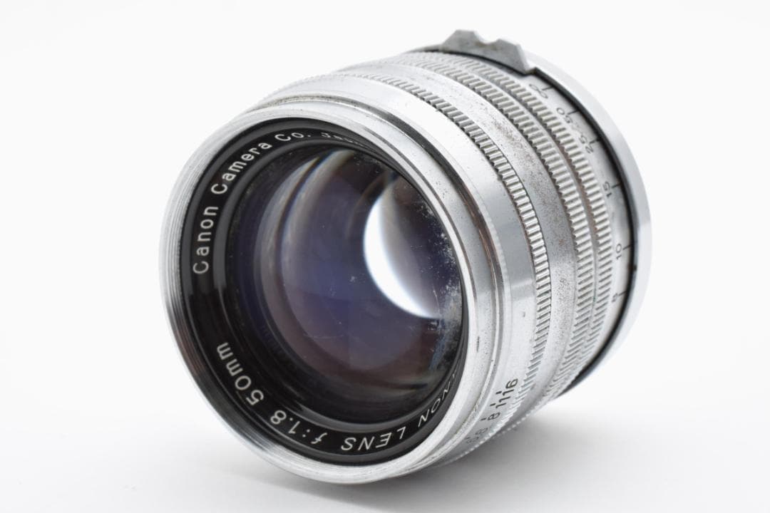 【純正メタルキャップ付属】 キャノン 50mm Ｆ1.8 ライカＬマウントレンズ