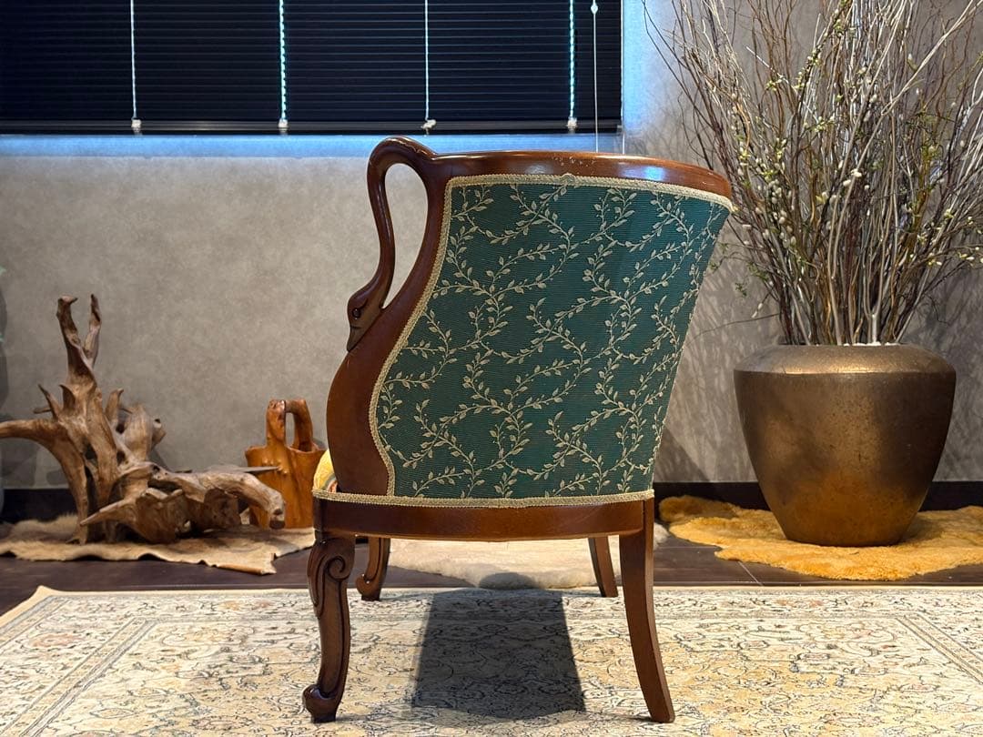 クラシック 2人掛けソファ 2Pソファ 猫脚 アンティーク ヴィンテージ nY