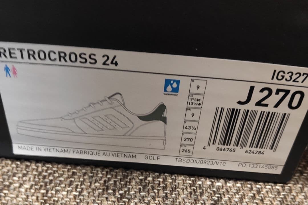 【新品未使用】adidasゴルフシューズ　レトロクロス24 (27cm)