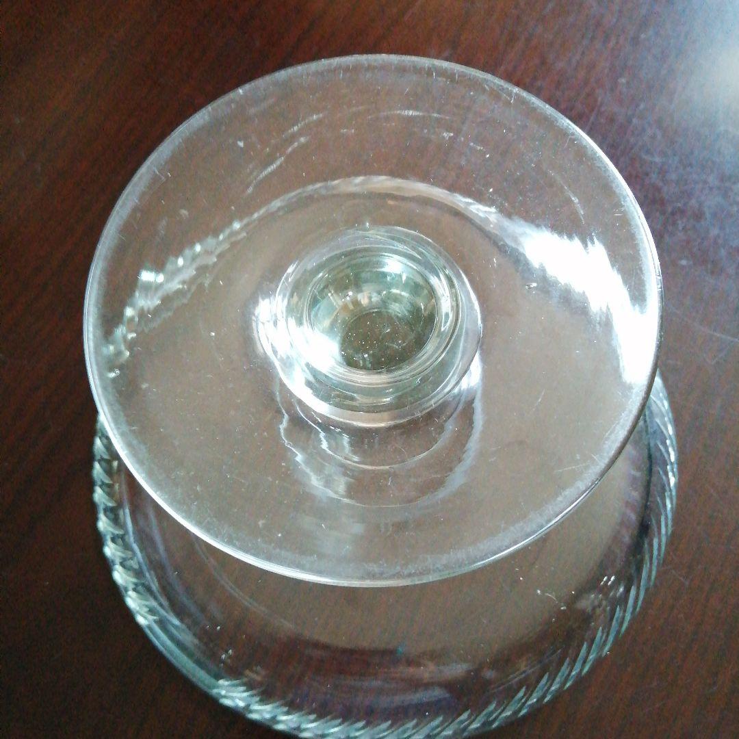大正ガラス　コンポート　20.5cm　大正期