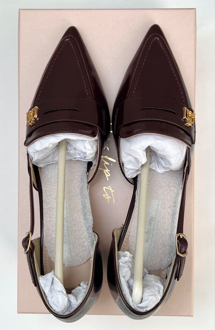 靴 trois Heel Loafers herlipto