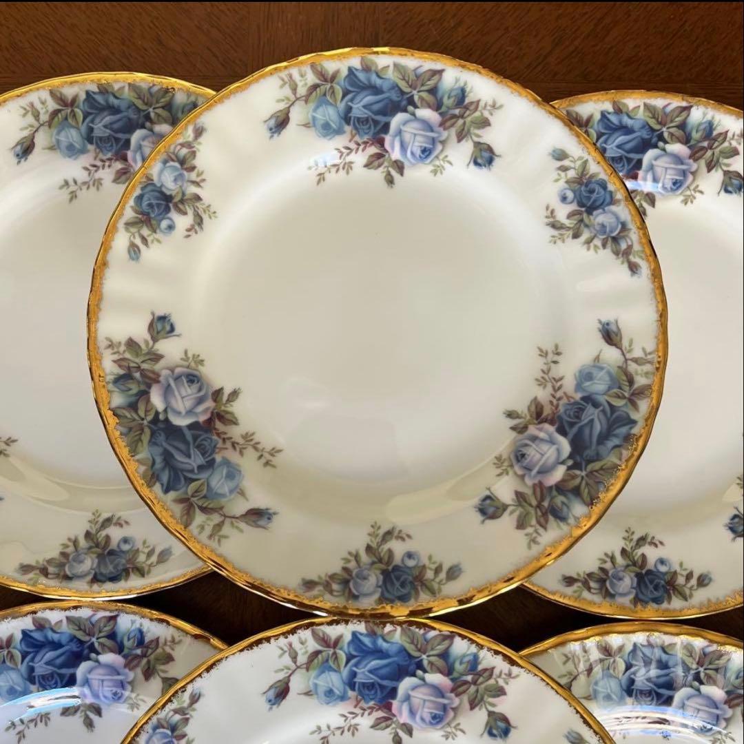 【美品】英国製　ロイヤルアルバート★ムーンライトローズ★ケーキ皿　3枚