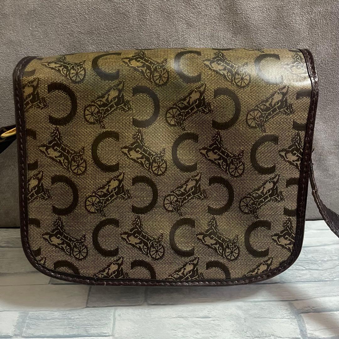 vintage OLD CELINE オールド ショルダー バッグ 馬車 金具