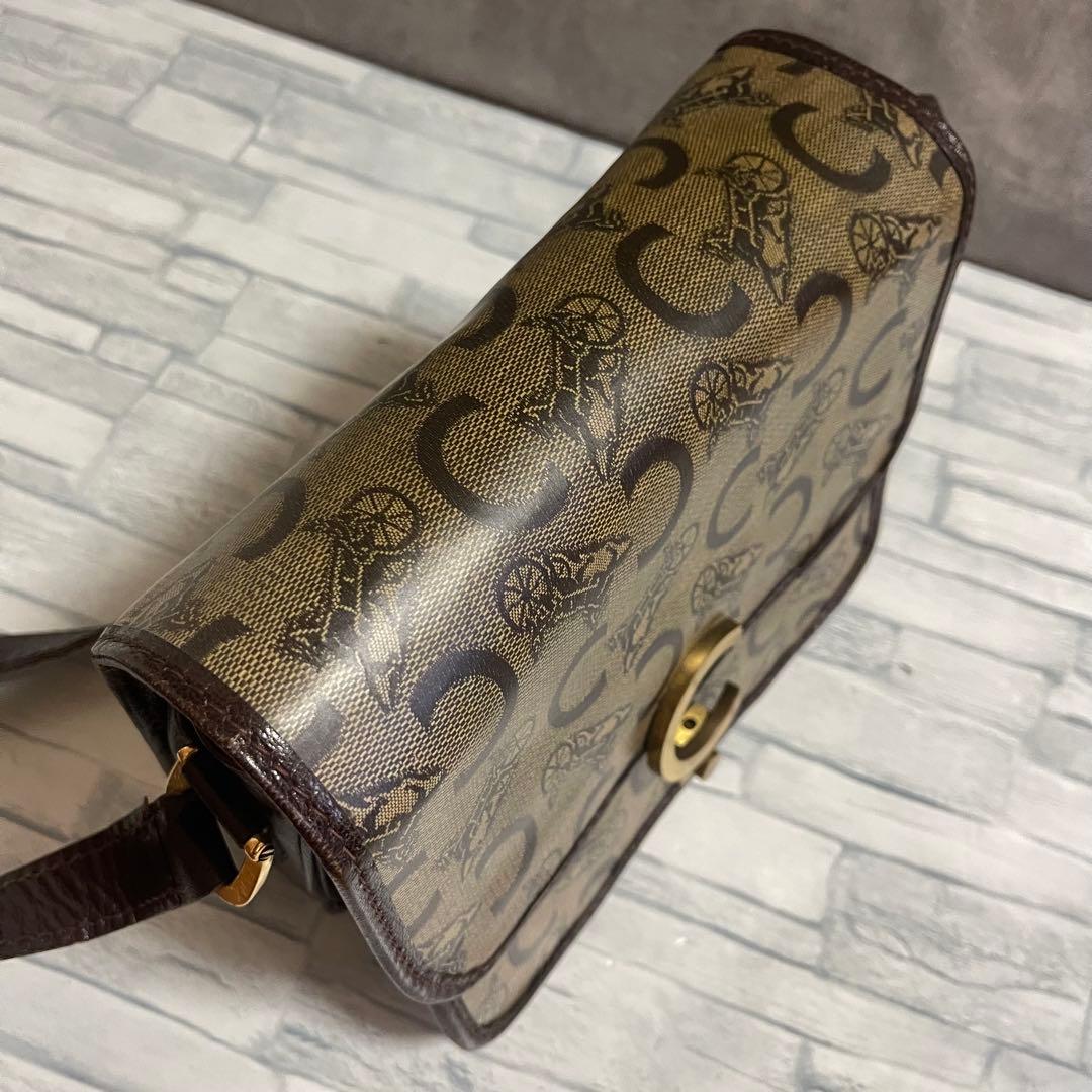 vintage OLD CELINE オールド ショルダー バッグ 馬車 金具