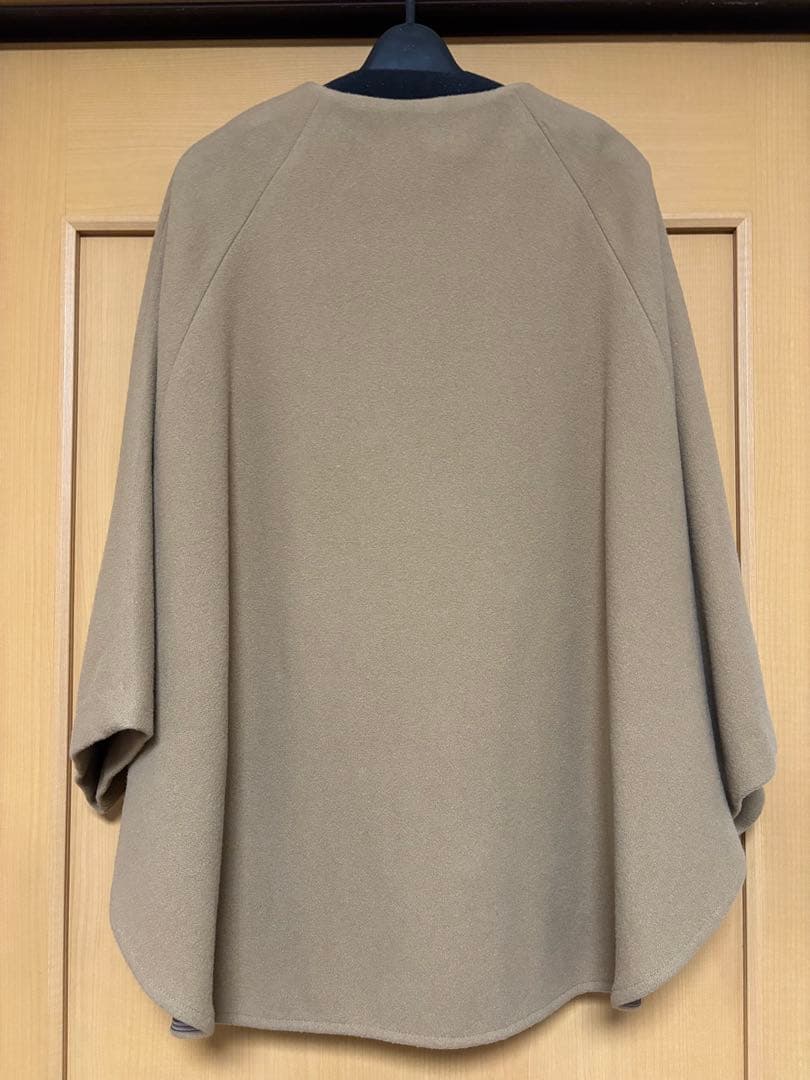 BEARDSLEY ビアズリー ウールポンチョコート キャメル