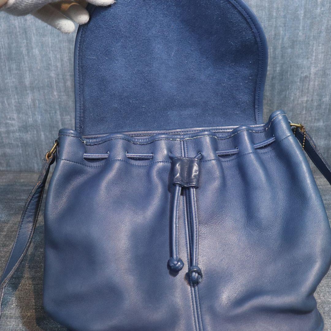 バッグ VINTAGE OLD COACH Blue shoulder BAG