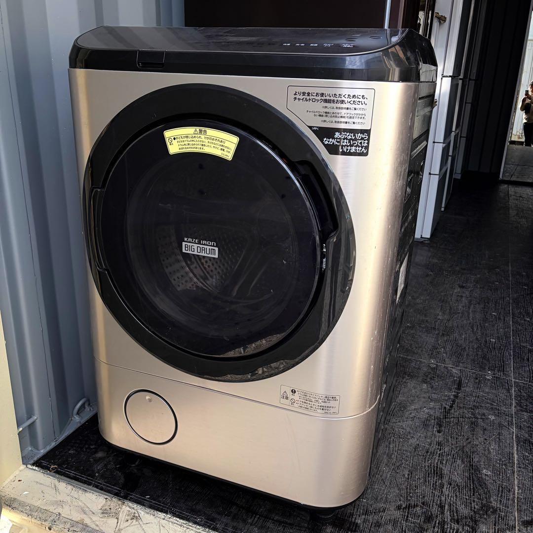 376取付無料！日立熱乾燥搭載！洗剤自動投入 高性能ゴールドドラム式洗濯機！