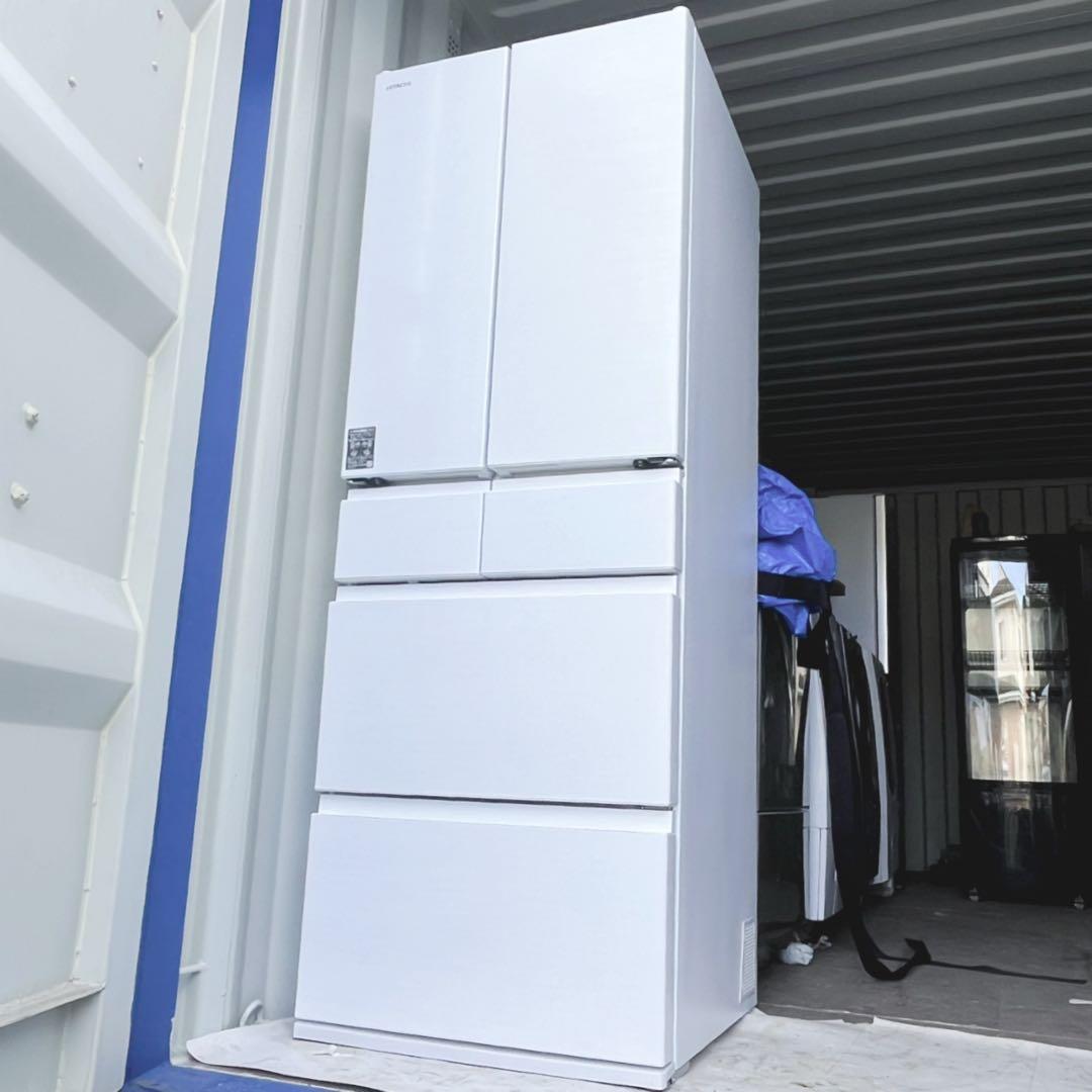 取付無料！最新2025年製日立まるごとチルドおしゃれホワイト6ドア冷蔵庫！洗濯機