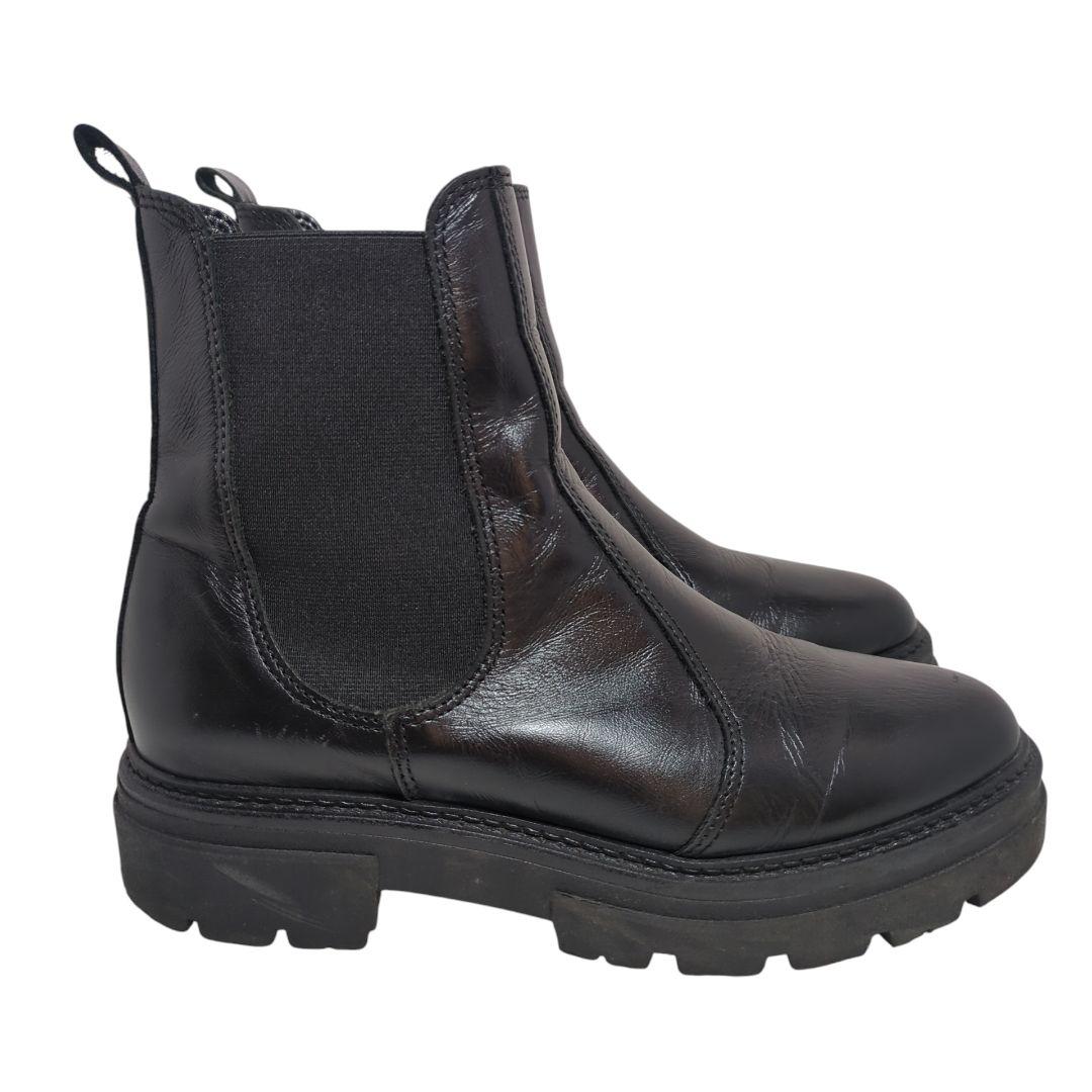 【良品】ENESS　エネス　サイドゴアブーツ　チェルシーブーツ　ブラック　35