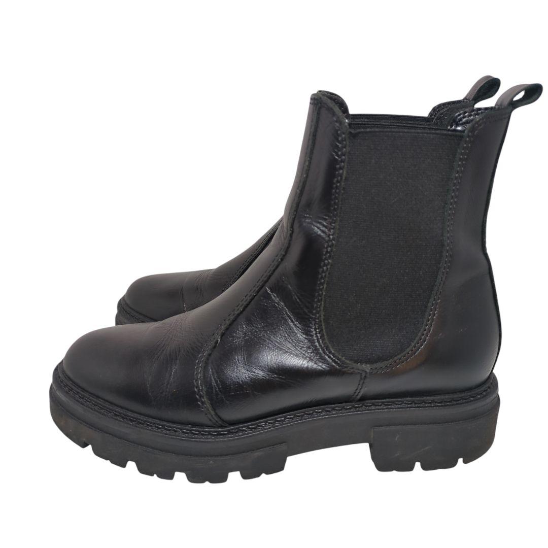 【良品】ENESS　エネス　サイドゴアブーツ　チェルシーブーツ　ブラック　35