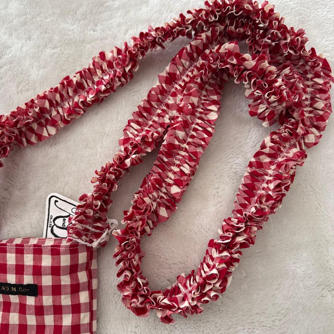 R&D.M.Co- オールドマンズテーラー　ギンガムフリルショルダー　未使用品