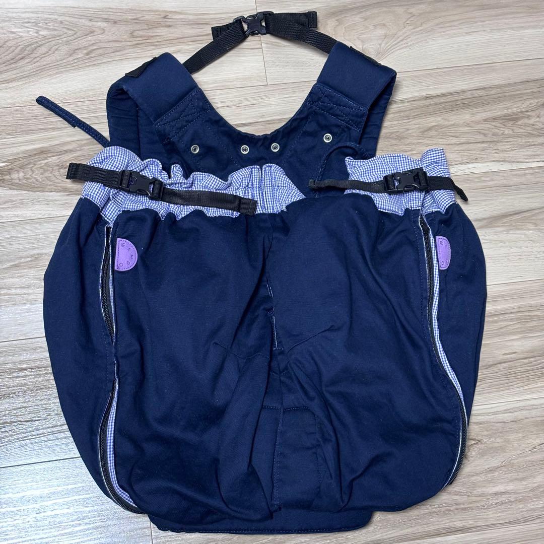 ウィーゴツイン　ネイビー 双子　抱っこ紐　付属品全てあり