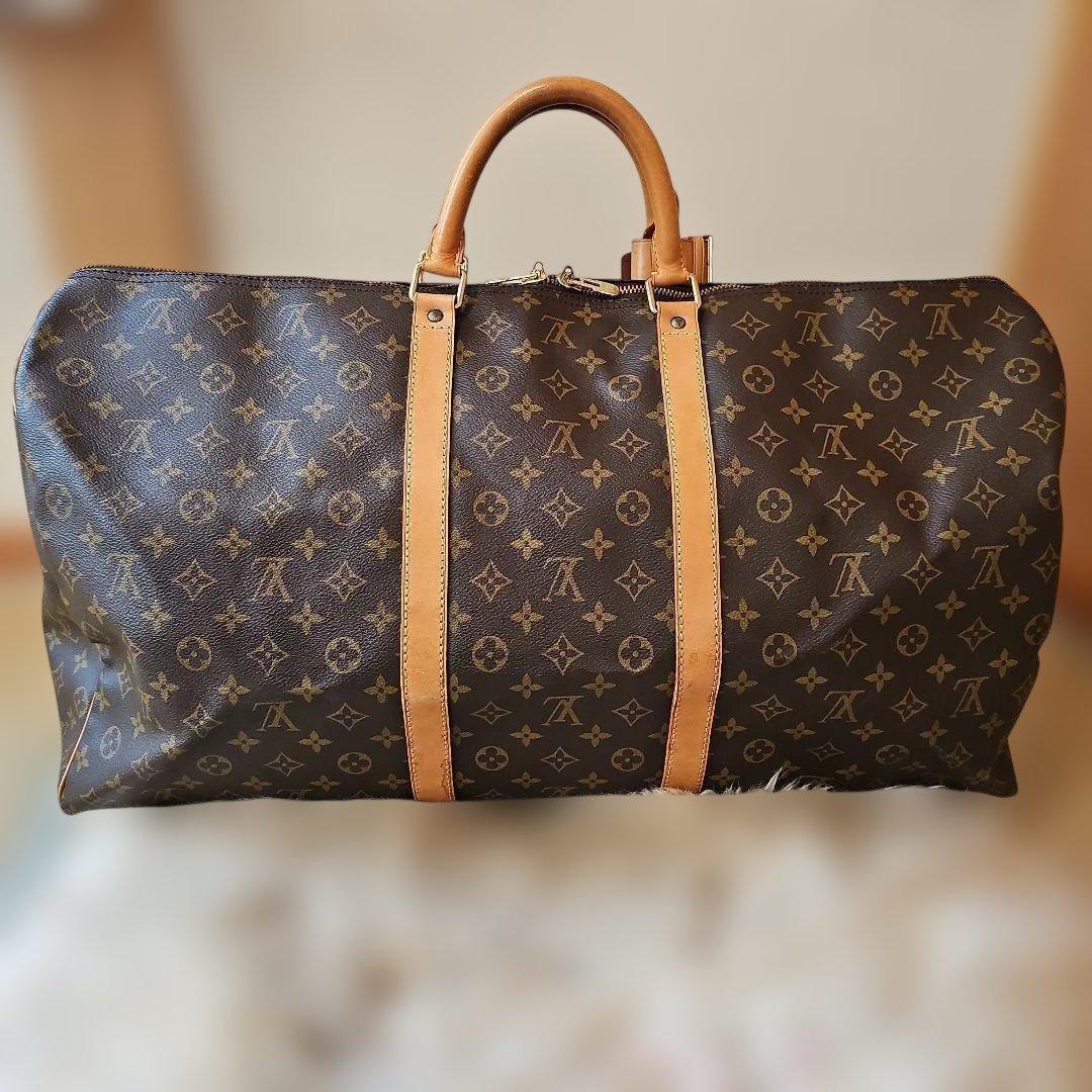 超美品 ルイヴィトン ボストンバッグ モノグラム キーポル60 鍵付き バッグ