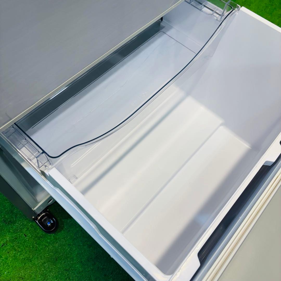 AQUA 355L 冷蔵庫 大容量 スリムタイプ シルバー【地域限定配送無料】