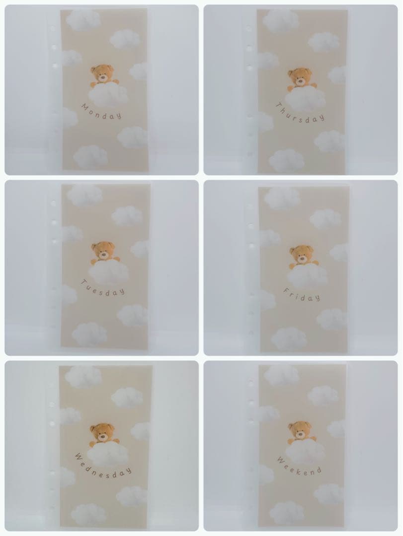 Geneliyさま お打合せ用 くまさんと雲☁️ リフィル saving 貯金