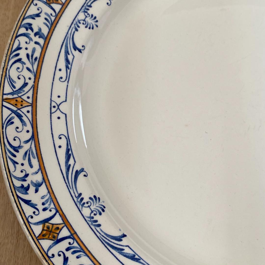 Creil et Montereau大きいお皿（３１cm) クレイユモントロー