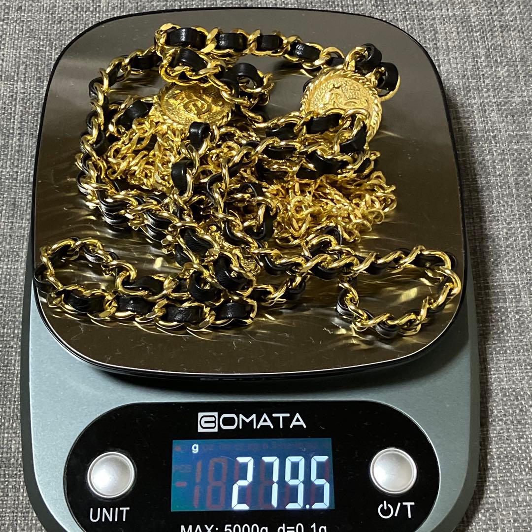 美品 J&R ジェイアンドアール チェーンベルト レザー ヴィンテージ