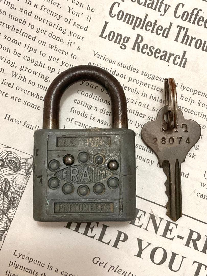 ビンテージ南京錠3点セット