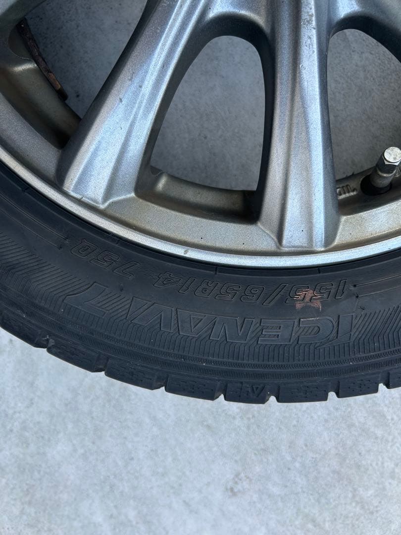 さわっち　スタッドレス　155/65R14 タイヤ・ホイールセット①