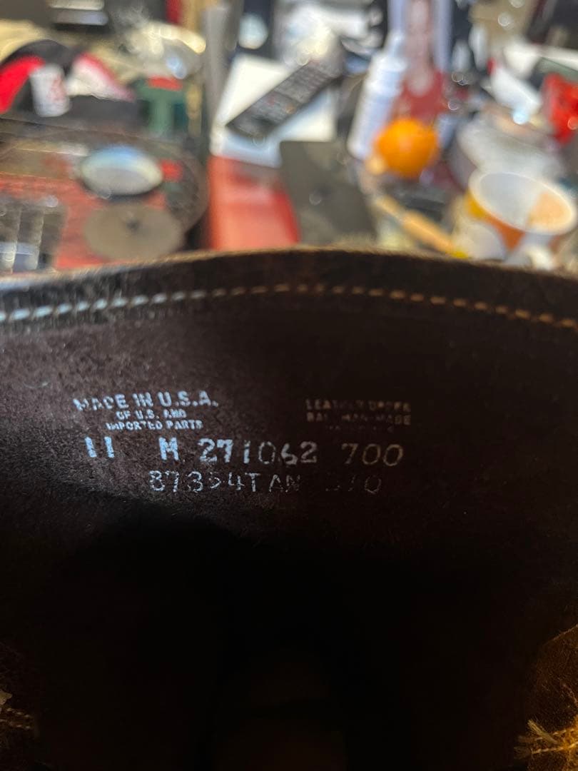 I*N様 フライ FRYE ハーネス リングブーツ 10D ビンテージ加工 米国