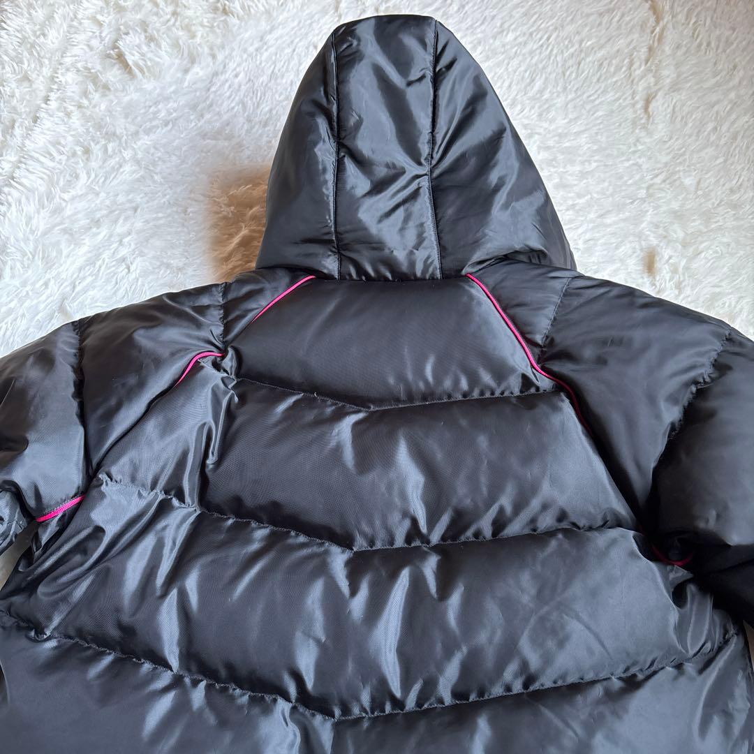 美品　MIZUNO ミズノ ベンチコート ダウン　ブラック　ピンク　レディースM