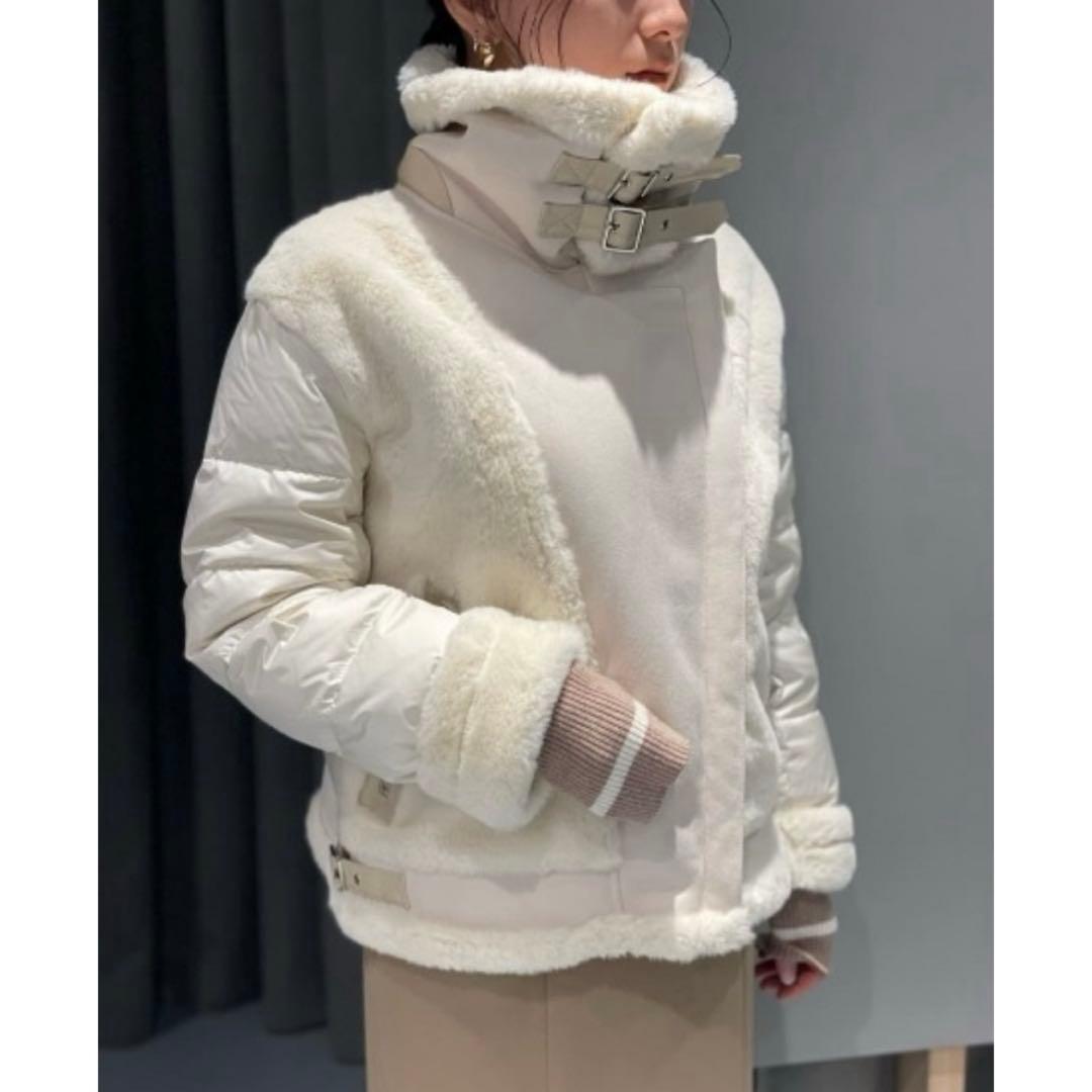 LOVELESS ファーコンビライダースダウン