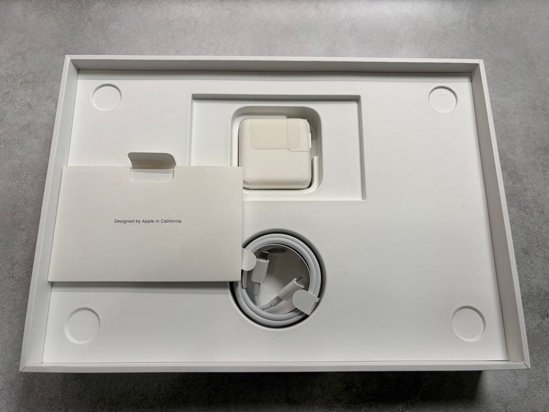 M1 MacBookAir 13インチ スペースグレー ストレージ256GB