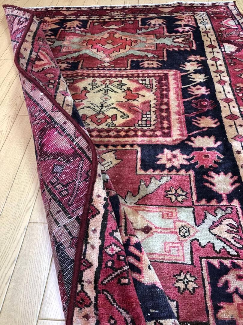 ペルシャ絨毯 ヴィンテージラグ 179×120cm 手織り オールドpersia