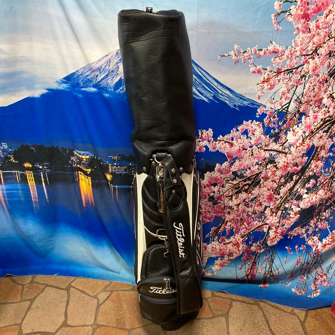 寶BU-1095 Titleistキャディバッグ ブラックホワイト CB731