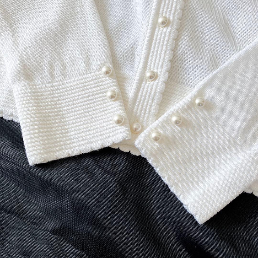 タグ付✨Rene ニットカーディガン 2021 パールボタン スカラップフリル