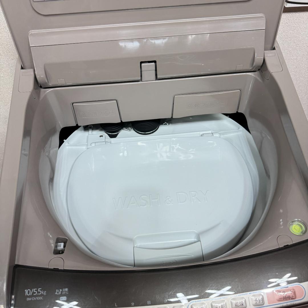 東京23区送料無料　日立縦型洗濯乾燥機10/5.5㎏2019年製　洗浄/除菌済み