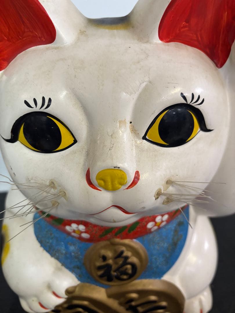【特大‼️希少‼️全長41cm‼️】招き猫　置物　縁起物