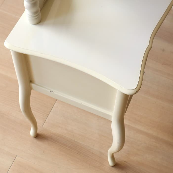 ヴィンテージ シャビーシック ドレッサー ホワイト ピアノ塗装 古家具