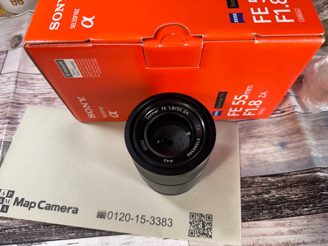 【良品】FE 55mm F1.8 ZA SEL55F18Z 新品UVフィルタ付属