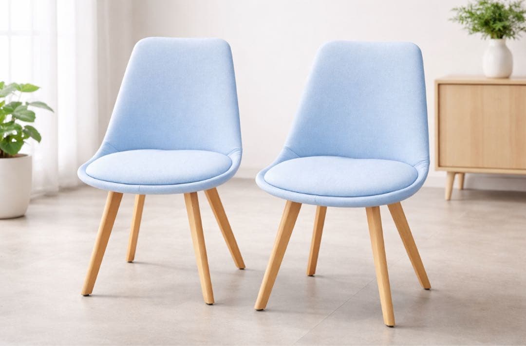 4脚セットおしゃれイームズチェアダイニングチェア天然木脚組立簡単北欧 シンプル