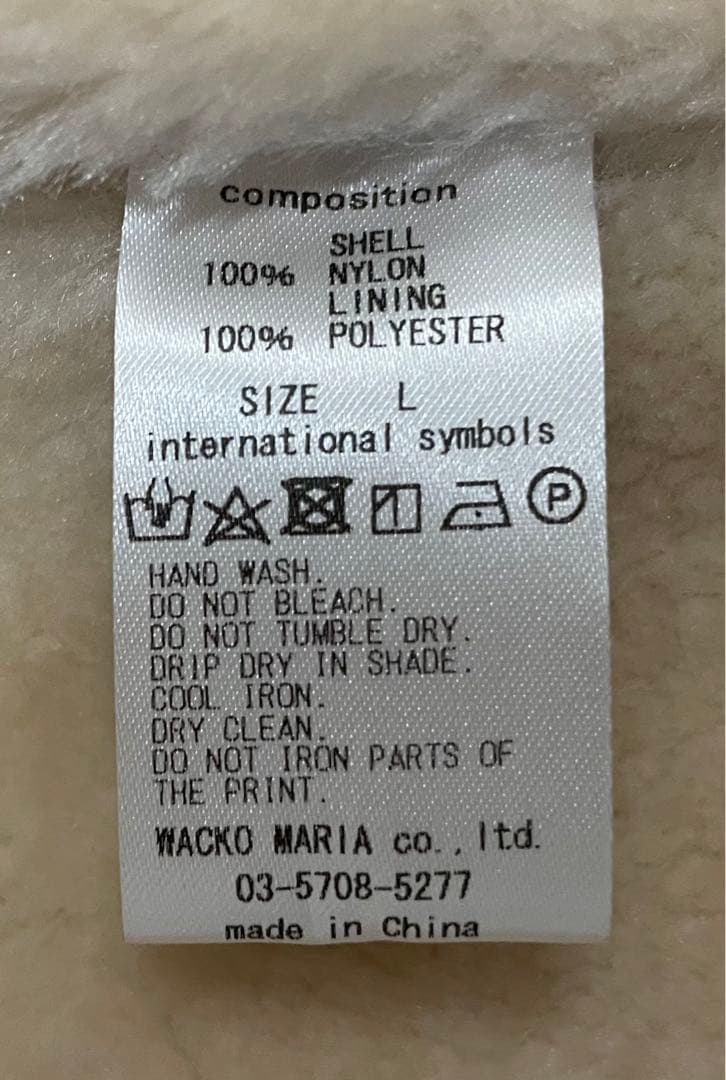 ワコマリア　マリアプリント　ナイロンジャケット