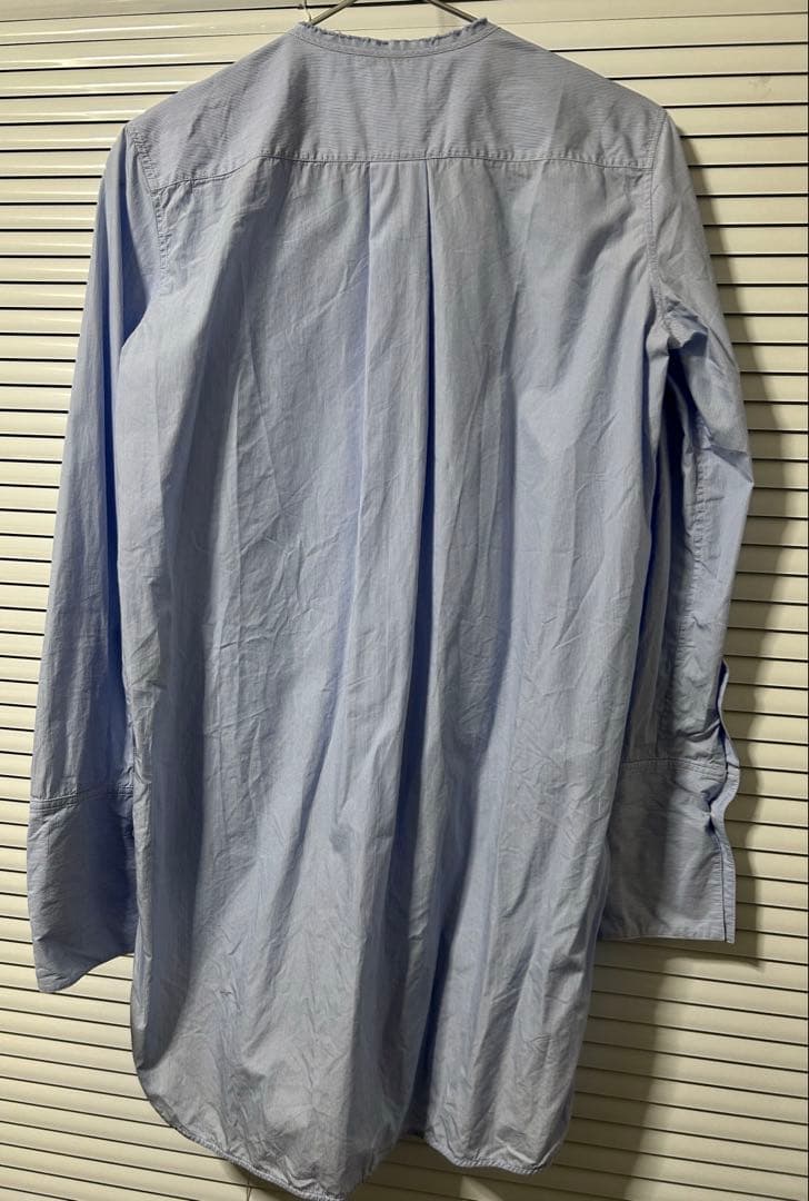 CÉLINE ライトブルー ストライプ 長袖シャツ セリーヌ