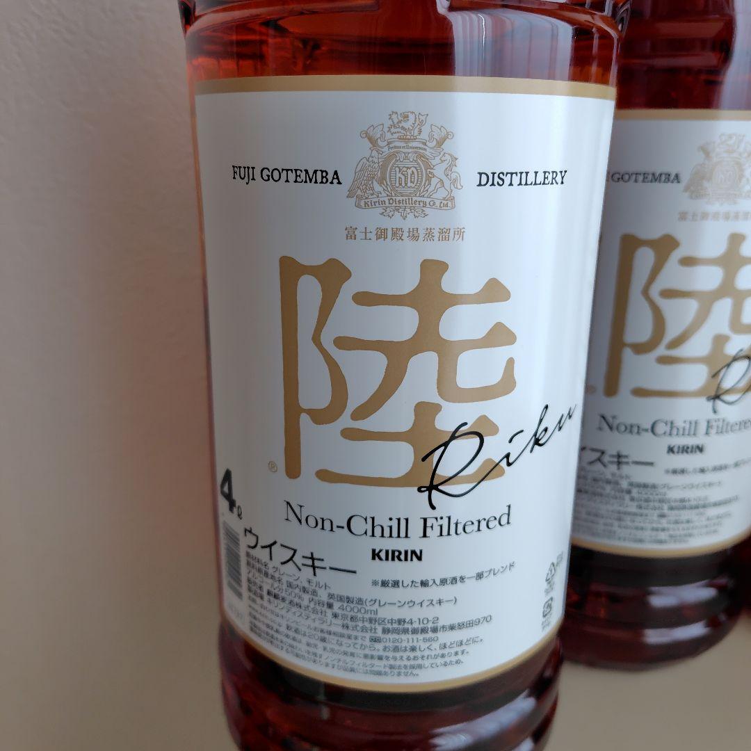 陸 ウイスキー ４ｌ４本