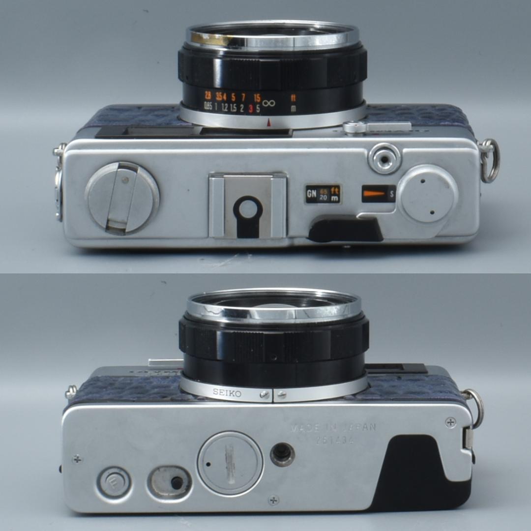 整備済 Olympus 35 DC ブルー 外装リメイク 動作OK