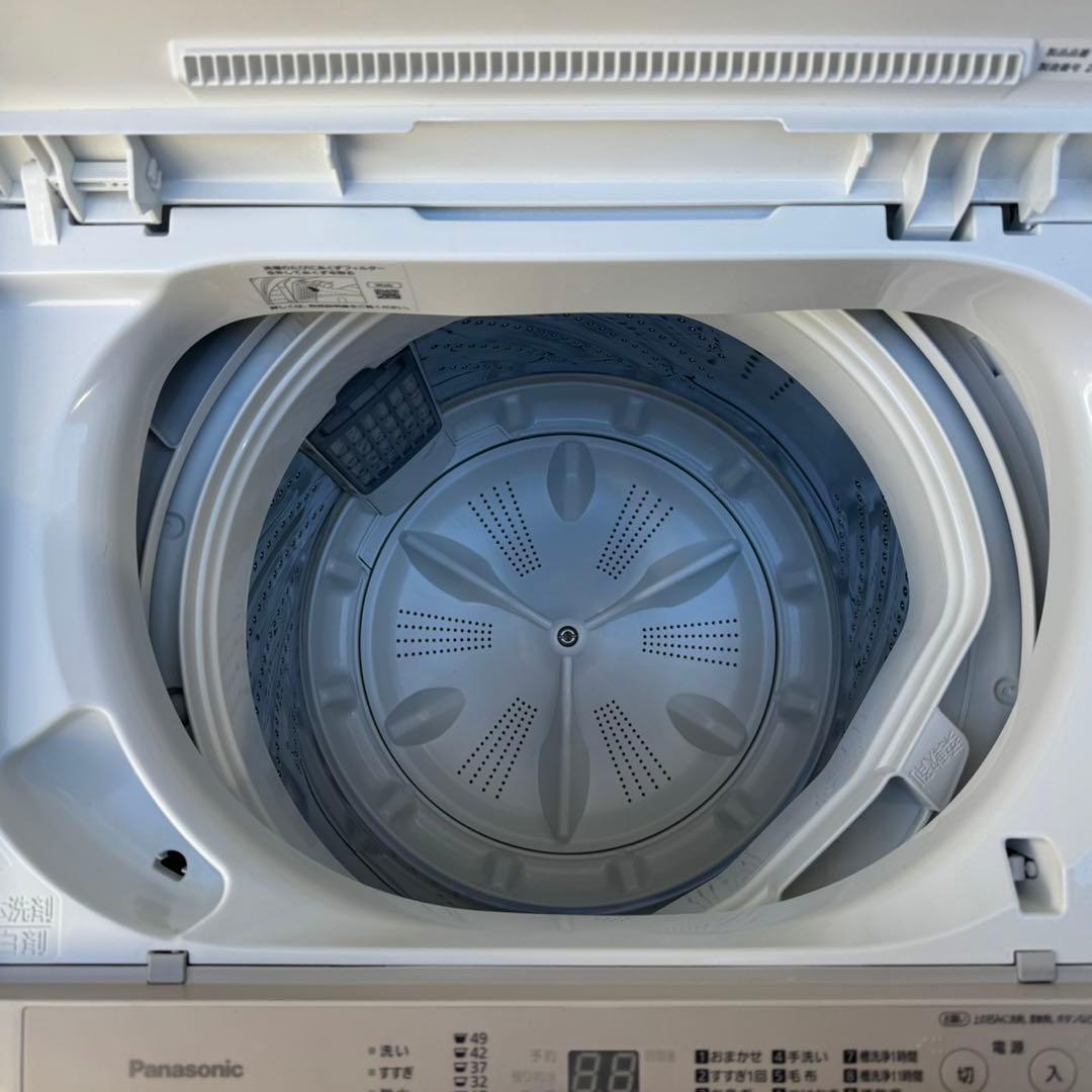 121⭐️2025年製★ほぼ新品★パナソニック　洗濯機　6KG 一人暮らし