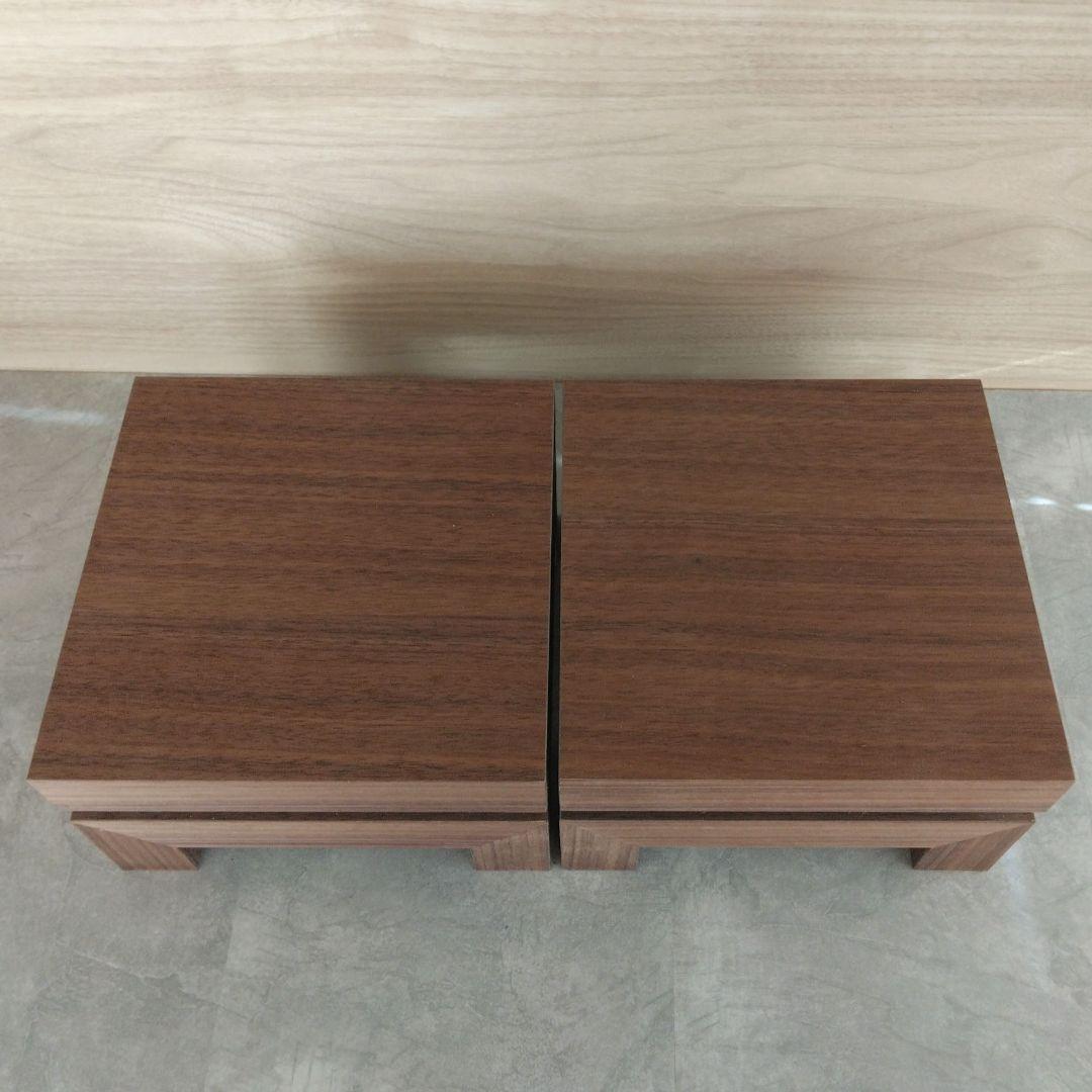 木製スピーカースタンド一対　ウォールナット