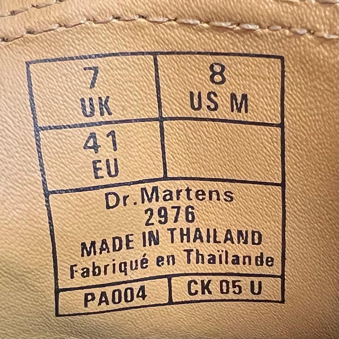 【美品】ドクターマーチン サイドゴアブーツ 2976 UK7 ブラック 箱付き
