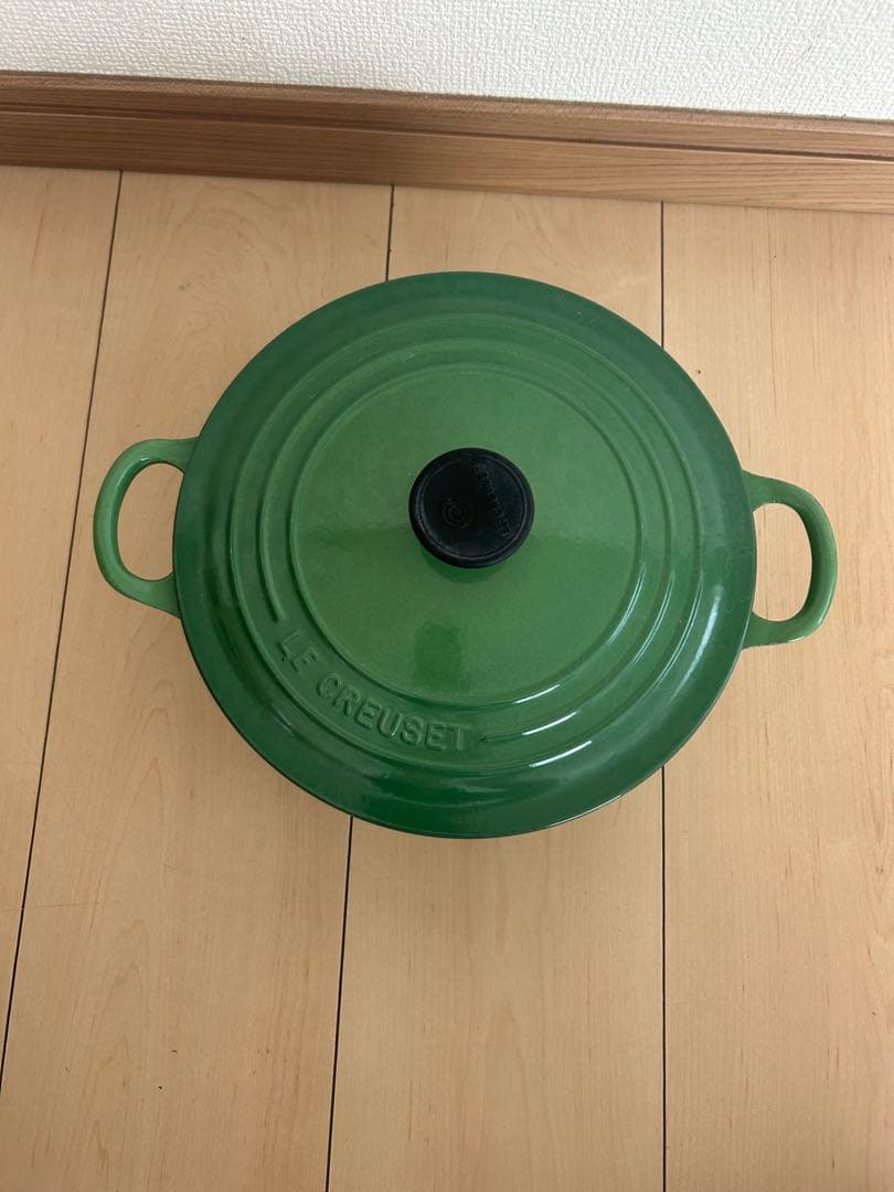 LE CREUSET　ココット ロンド レーシンググリーン22cm