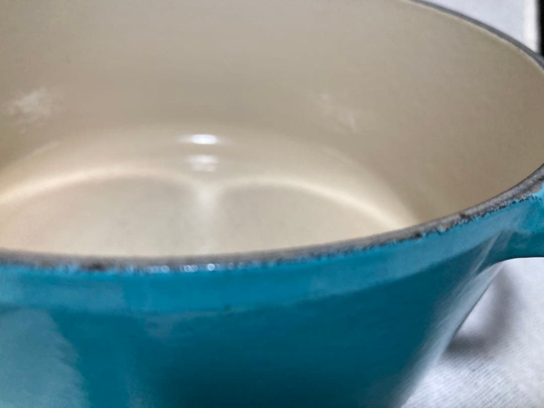 ル・クルーゼ　ココットロンド　18㎝　ターコイズ