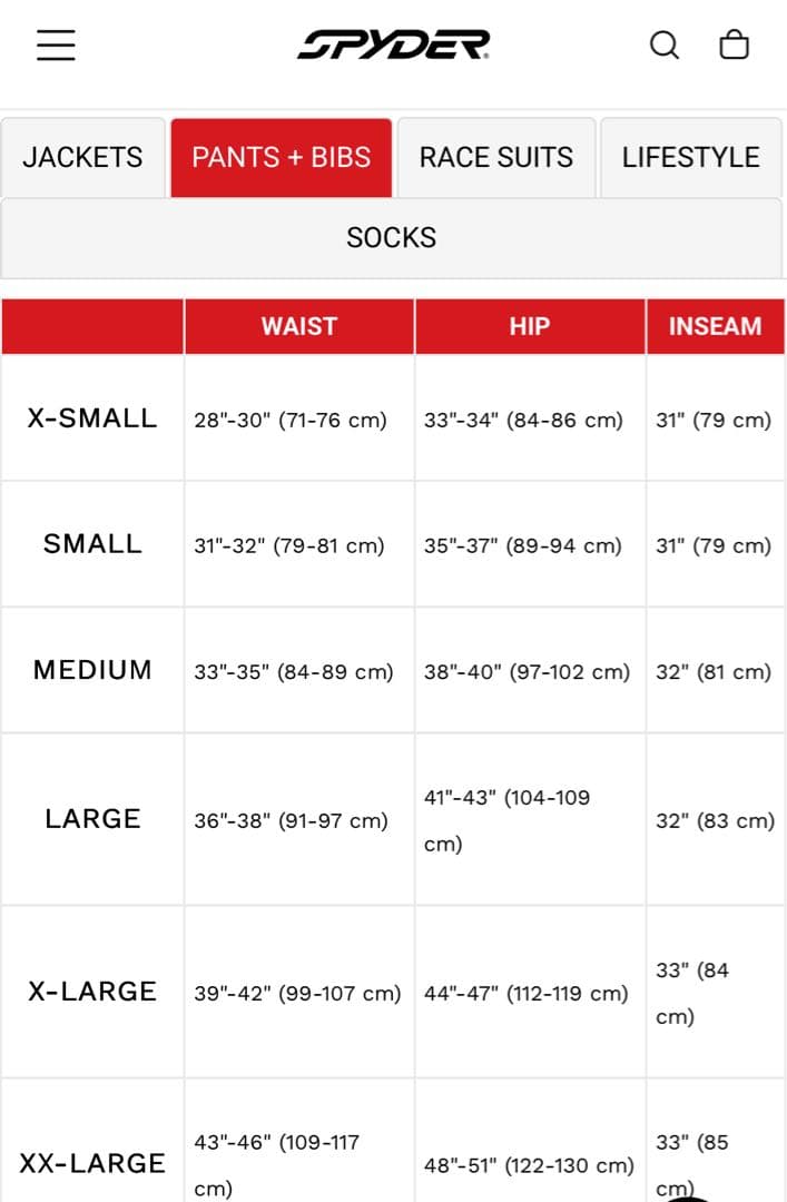 新品 SPYDER SEVENTY PANTS Lサイズ 38A125324