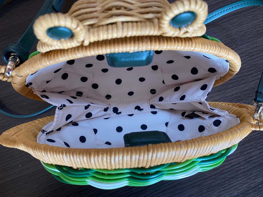 kate spade カエル型かごバッグ