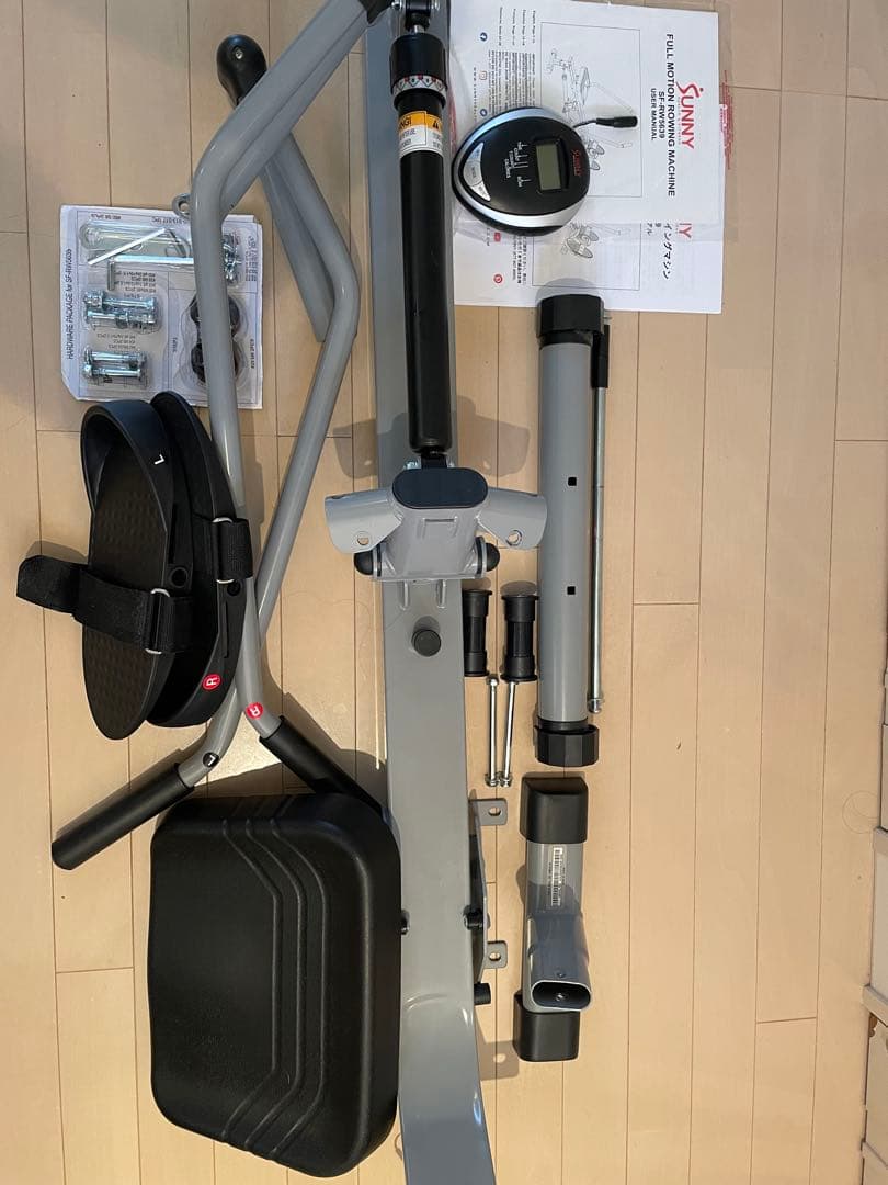 サニーヘルス&フィットネス ローイングマシン モニター付 動作確認済 美品