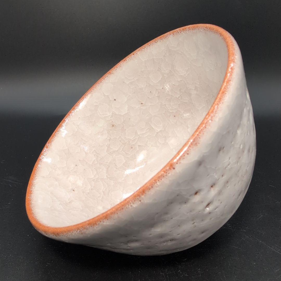 【未使用】茶道具 薄氷紋 抹茶茶碗 瀬戸焼　宮内庁 御用達 窯