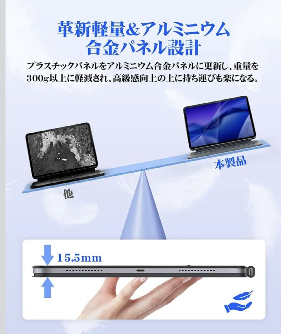 マジックキーボード 2025 iPad Air7 13inch(M3)ブラック